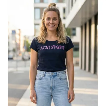 Dámské tričko Dámské triko ALTISPORT ALW170122 NÁMOŘNÍ MODRÁ S