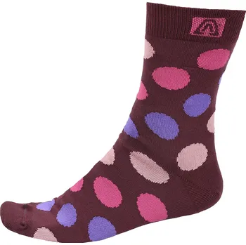 Dámské ponožky Dámské ponožky ALTISPORT DERIBA TMAVĚ ČERVENÁ 35-38