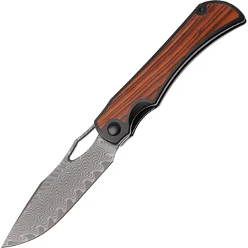 kapesní nůž Kizer Allure Damascus,Acid-washed,Ti&Panama Rosewood Ki4763LDA3