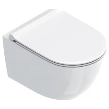 Klozet Catalano SFERA závěsné WC, se SoftClose sedátkem, Silentech splachování, Cataglaze+Silver Titanium