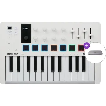 Master keyboard Arturia MiniLab 3 SET White MIDI keyboard