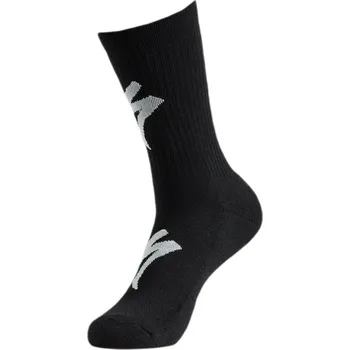 Pánské ponožky Specialized Techno Mtb Tall Logo Sock - black 36-39