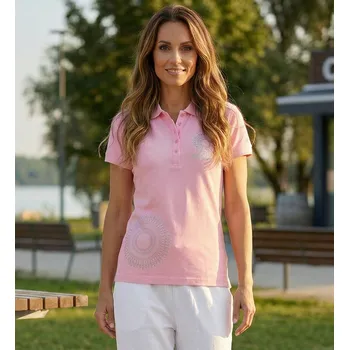 Dámské triko s límečkem ALTISPORT ALW024210 SVĚTLE RŮŽOVÁ XS