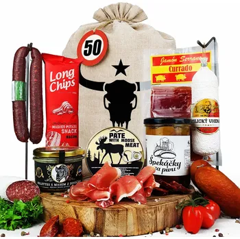 Dárkový potravinový koš Masový pytel se zveřinou