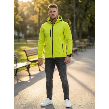 Pánská softshellová bunda Pánská softshellová bunda ALTISPORT NoPrint NP/ALM225 LIMETKOVÁ L