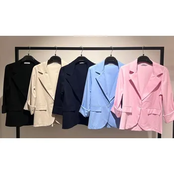 Dámské sako Dámské bavlněné sako 8961 barva: černá, velikost: S