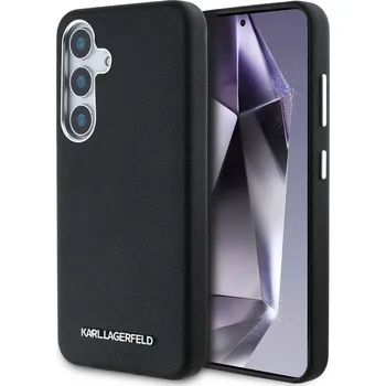 Pouzdro na mobilní telefon Karl Lagerfeld PU Saffiano Metal Logo and Frame zadní kryt pro Samsung Galaxy S25 Black