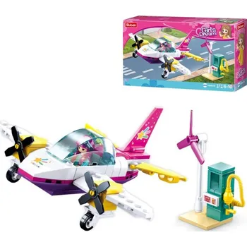 Dětské zboží Sluban Girls Dream Soukromé letadlo 111 dílků + 1 figurka (stavebnice)