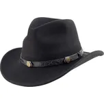 SCIPPIS Mackay – černý plstěný klobouk ve westernovém stylu Velikost: 59 cm (L)