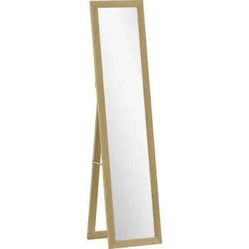 Zrcadlo Celoplošné zrcadlo 157 x 37 cm se stojanem | dub