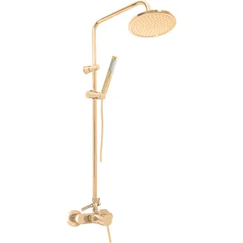 Sprchový set SEINA - Sprchový systém s vodovodní baterií, Zlatá lesklá SE982.5/7Z, RAV Slezák