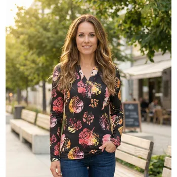 Dámské tričko Dámské triko KIXMI RONDA ČERNÁ M