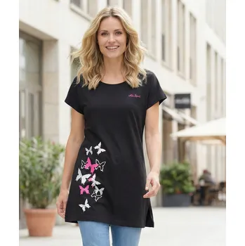 Dámské tričko Dámské prodloužné tričko ALTISPORT CARRYOVER ALW134123 ČERNORŮŽOVÁ S