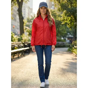 Dámská bunda Unisex větrovka ALTISPORT NoPrint NP/ALU425 ČERVENÁ XXL