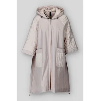 Kabát přechodový s kapucí 3033 barva: béžová, velikost: L