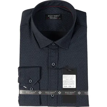 Pánská košile EGO MAN košile pánská EGR-028-2 regular fit XXL tmavě modrá