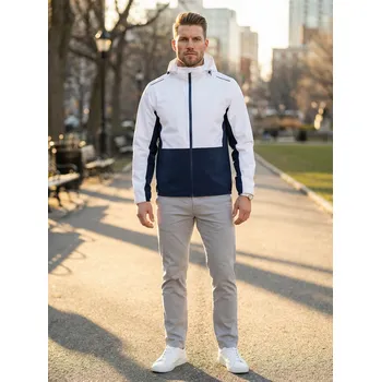 Pánská casual bunda Pánská bunda ALTISPORT NoPrint NP/ALM835 BÍLÁ M