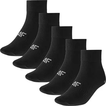 Pánské ponožky ponožky 4F 4FWMM00USOCM480 5 Pack - 20S/Deep Black 43-46