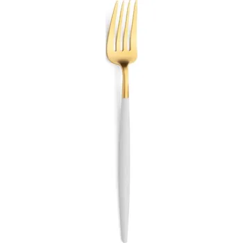 Příbor Vidlička Cutipol GOA D.21,5cm zlatá/bílá rukojeť