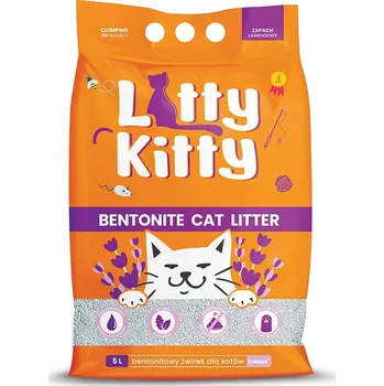 Podestýlka pro kočku LITTY KITTY Přírodní bentonitové stelivo 5 l (4 kg) levandule