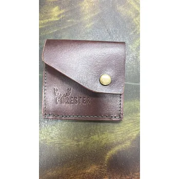 Peněženka FORESTER - kožená minimalistická sleeve peněženka leštěná tmavě hnědá