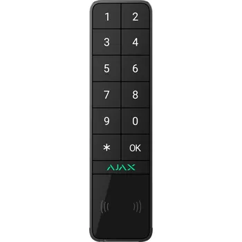 Sada domovního alarmu Ajax KeyPad Outdoor Jeweller, bezdrátová klávesnice s mechanickými tlačítky, DESFire, Bluetooth, černá