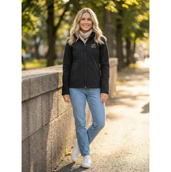 Dámská bunda Dámská softshellová bunda ALTISPORT ALW056521 ČERNÁ S