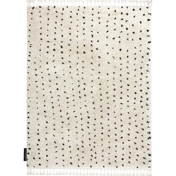 Koberec Kusový koberec Berber Syla B752 dots cream 80x150 cm