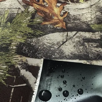 Nepromokavá látka Kodura PVC zátěr 600D, 360 g/m², šíře 150 cm, podzim na hnědém