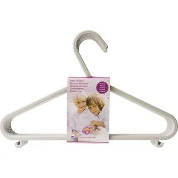 Věšák MALTEX Dětské věšáky - White, 8 ks