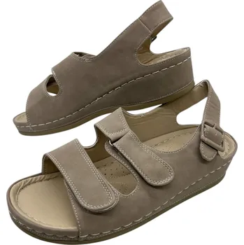 Dámská obuv Dámské oříškové pohodlné sandály KOKA Barva: Oříšková, Velikost: 42