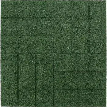 Venkovní dlažba Gumová dlaždice ASLON Design 50 x 50 cm, zelená