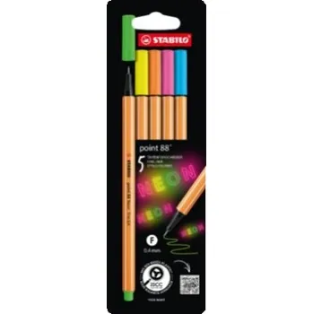 Liner STABILO point 88 (sada 5 neonových barev)