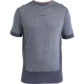 ICEBREAKER Mens Merino 125 ZoneKnit™ Energy Wind SS Tee, Graphite/Graphite Heather/Cb velikost: M