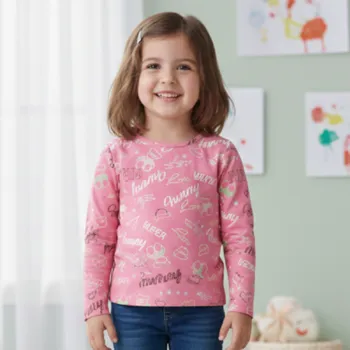 Dívčí tričko Dívčí tričko růžové Sezon M05