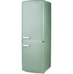 Retro lednice s mrazákem - D - 202 l - zelená - PR196RKMG
