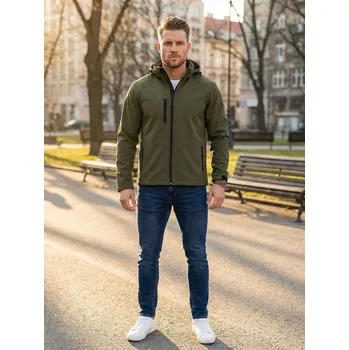 Pánská softshellová bunda Pánská softshellová bunda ALTISPORT NoPrint NP/ALM225 MILITARY M