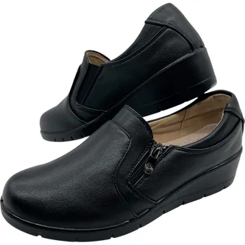 Dámské mokasíny Chunsen Dámské černé mokasíny 09 Barva: Černá, Velikost: 37