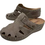 Cabin Dámské hnědé pantofle Barva: Hnědá, Velikost: 39