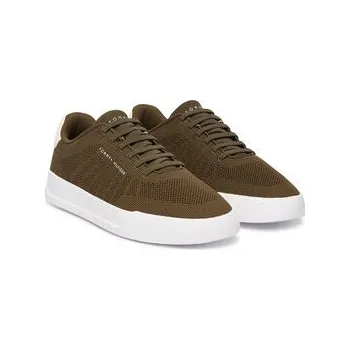 Pánské tenisky Sneakersy Tommy Hilfiger Th Court Knit FM0FM05823 Zelená 44