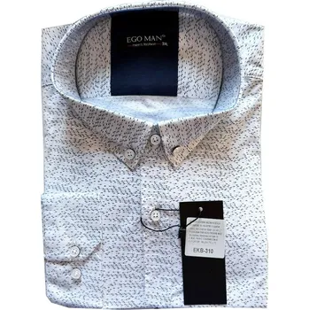 Pánská košile EGO MAN košile pánská EKB-310 nadměrná velikost bílá 3XL