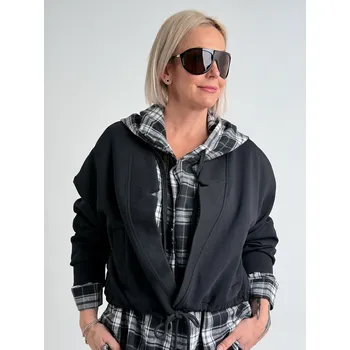 Dámská mikina BEST Černá mikina LORD 6001 Černá, UNI S-XL