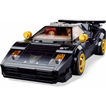 Stavebnice Sluban Sluban Model Bricks Auto italský černý sporťák 254 dílků + 2 figurky (stavebnice)