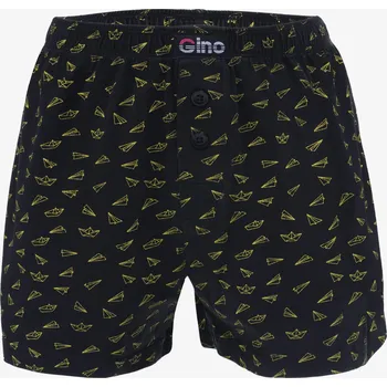 Trenýrky GINA 65016P Trenky volné chlapecké Barva: Černá-Petrolejová, Velikost: 152/158