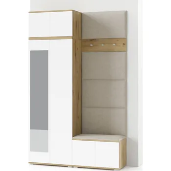 Šatní skříň Předsíňová stěna SEVILLA II Bez zrcadla Béžová I