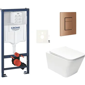 Grohe Závěsný wc set do lehkých stěn / předstěnová montáž SAT Infinitio SIKOGRSIN12SCDL0