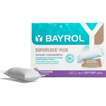 Bazénová chemie BAYROL Superflock Plus 1 kg - flokulant (vločkovač) pro účinnou prevenci a odstranění zákalu ve vodě