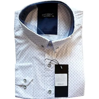 Pánská košile EGO MAN košile pánská EKB-431 nadměrná velikost bílá 3XL