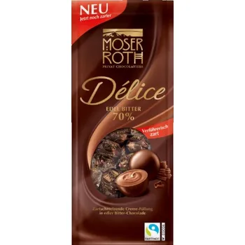 Čokoláda MOSER ROTH Délice Pralinky Hořká čokoláda 140g