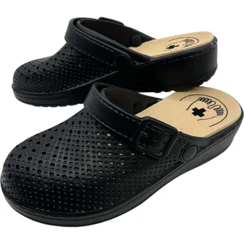 Dámské pantofle Minke Dámské černé pantofle 22 Barva: Černá, Velikost: 40